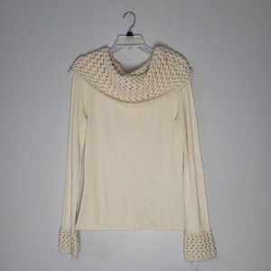 Frost, L, cream Sweater top